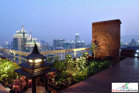 Manhattan Chit Lom | Spacious Living & City Views from this Two Bedroom Condo for Rent in Ratchathewii-1
