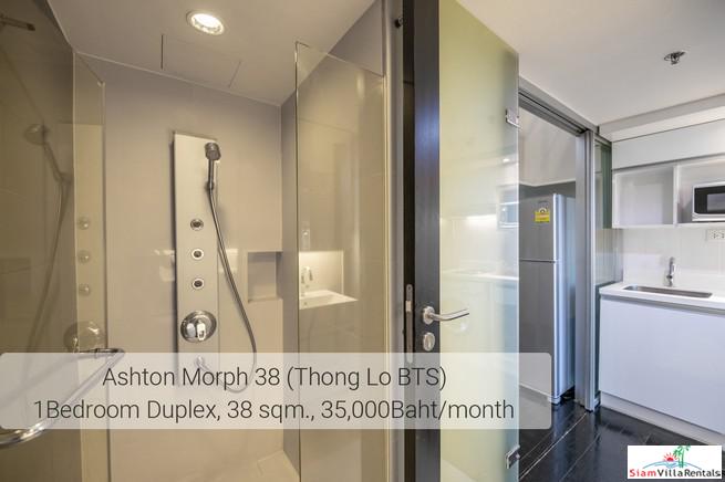 Ideo Morph 38 | Ultra Modern Two Storey Duplex with Extra High Ceilings in Thong Lo, Pet friendly