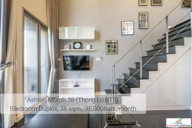 Ideo Morph 38 | Ultra Modern Two Storey Duplex with Extra High Ceilings in Thong Lo, Pet friendly