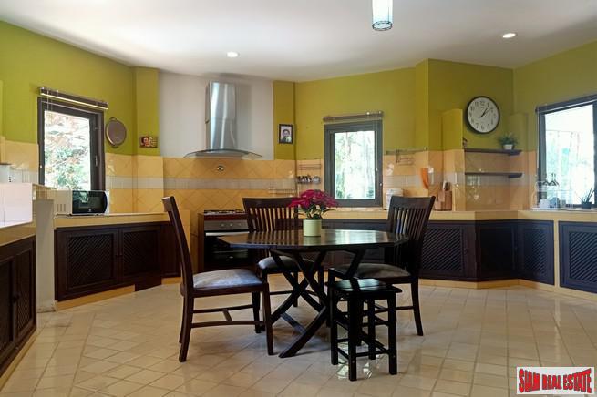 Large Private Four Bedroom House with Pool for Rent on One Rai of Land in Chalong-4