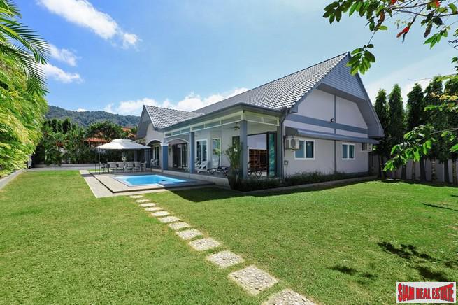 Private Five Bedroom Pool Villa with Spacious Rooms and Large Gardens for Sale in Kamala