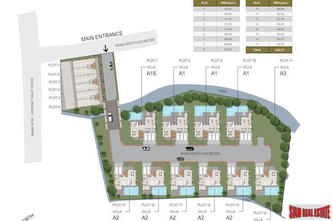 Exclusive New Three Bedroom Pool Villas and Commercial Units in Private Cherng Talay Estate-21