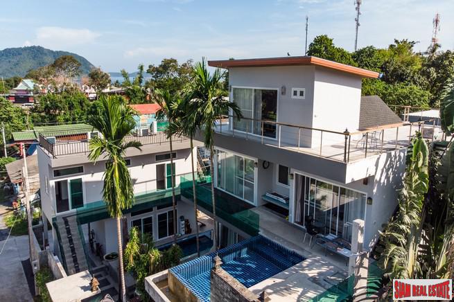 Unique Eight Bedroom + Rooftop Terrace Sea View Pool Villa for Sale in Rawai/Sai Yuan-1
