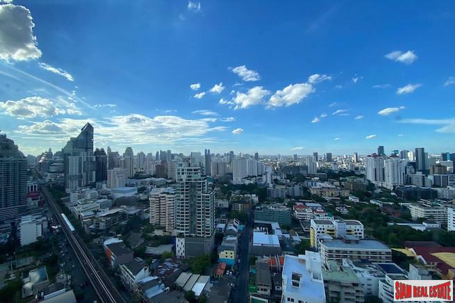 Beatniq Sukhumvit 32 | Two Bedroom + 1 Study room Condo for Rent with Unblocked City Views in Thong Lo