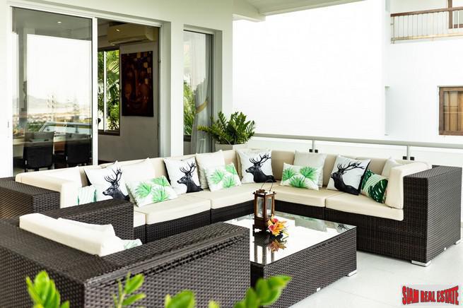 Mom Tri Villas Grand Cru | Exclusive Three Bedroom Kata Pool Villa with Panoramic Views of Chalong Bay for Rent