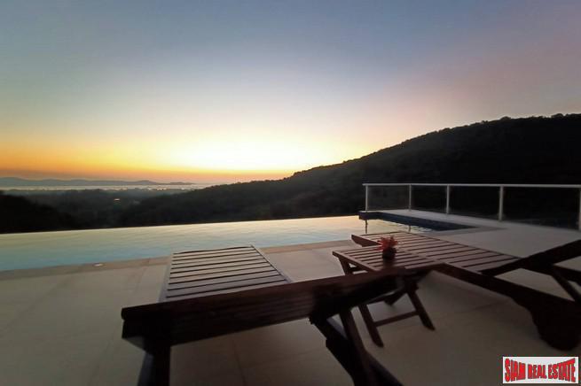Mom Tri Villas Grand Cru | Exclusive Three Bedroom Kata Pool Villa with Panoramic Views of Chalong Bay for Rent
