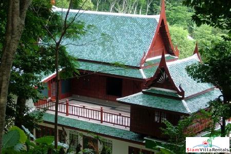 Beautiful Modern Teak House for Rent in the Nai Harn Hills