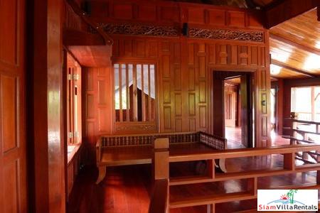 Beautiful Modern Teak House for Rent in the Nai Harn Hills